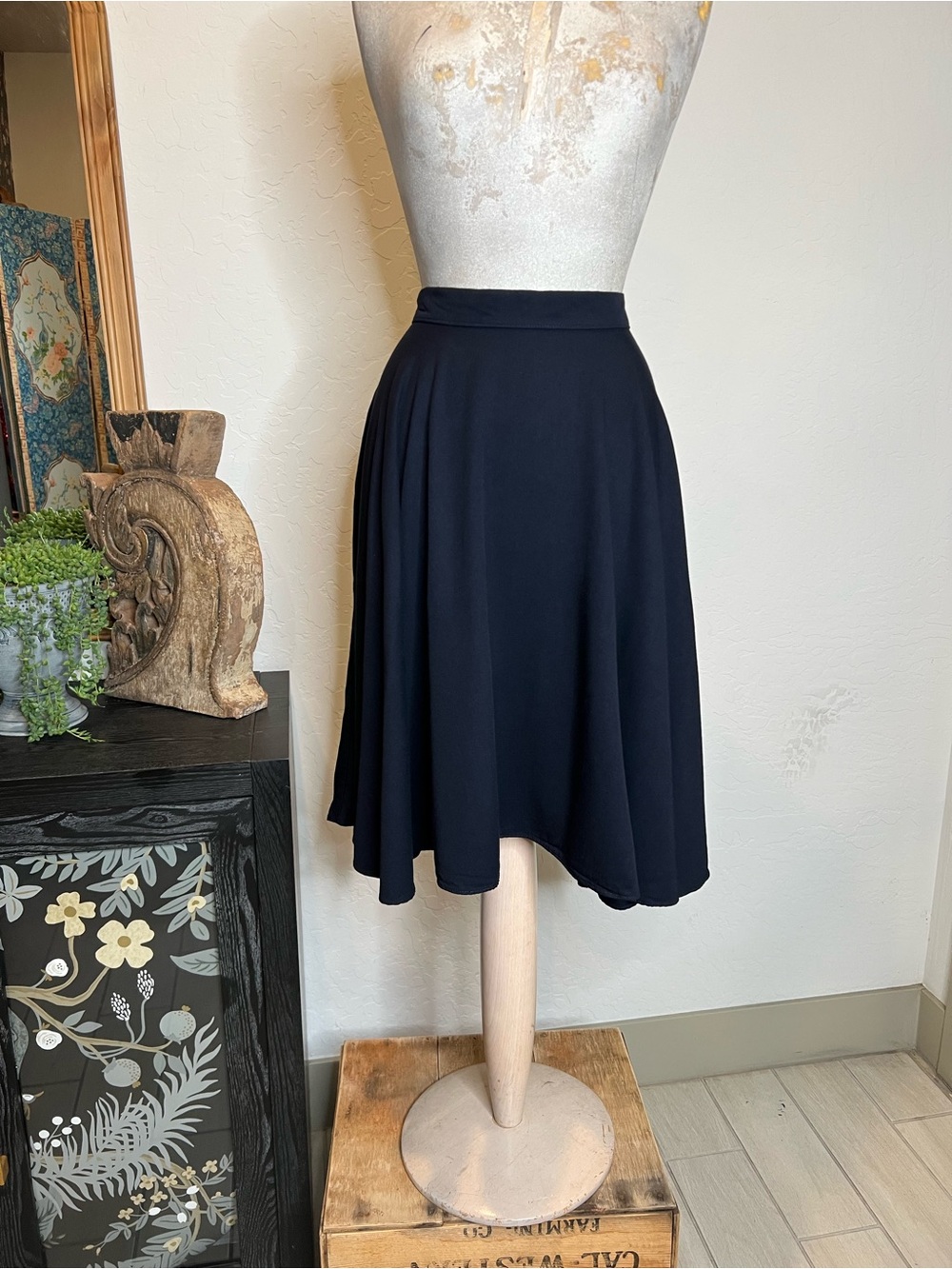 Mode Merr Dark Navy Circle Skirt (Item #57)